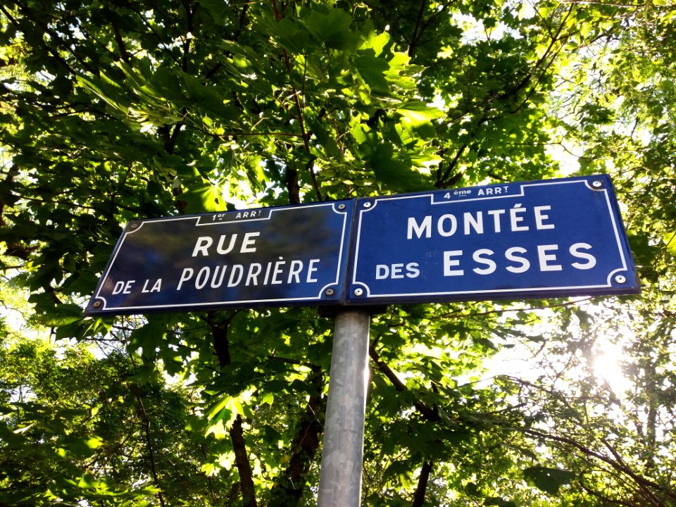 Lyon 1er - Rue de la Poudrière et montée des Esses, plaques