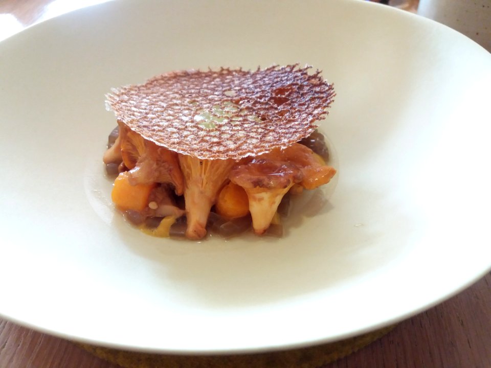 Lyon 1er - Rue Chavanne - Restaurant PRaiRial - Girolles, butternut et verveine