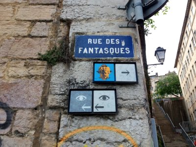 Lyon 1er - Rue des Fantasques, plaque