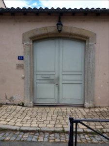 Lyon 1er - Impasse des Chartreux, porte de l'école maternelle