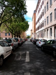 Lyon 1er - Rue de l'Alma, depuis la rue Saint François d'Assise