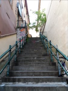 Lyon 1er - Rue Capponi - Escalier côté rue des Tables Claudiennes