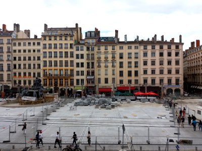 Lyon 1er - Place des Terreaux, vue depuis la galerie Archipel