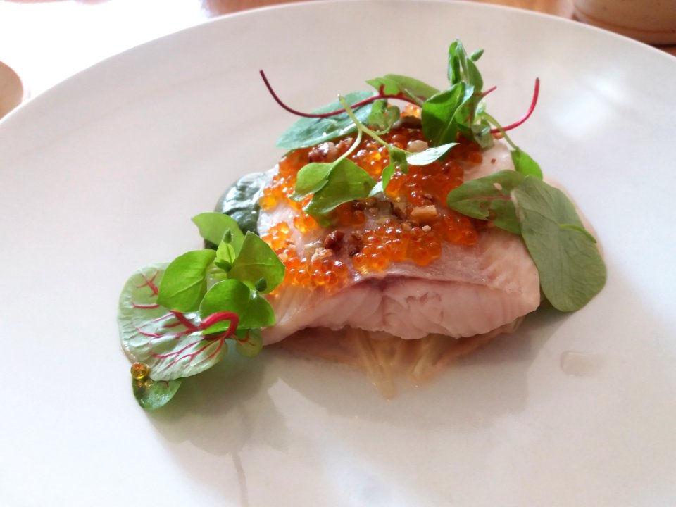 Lyon 1er - Rue Chavanne - Restaurant PRaiRial - Omble chevalier, blettes et noix