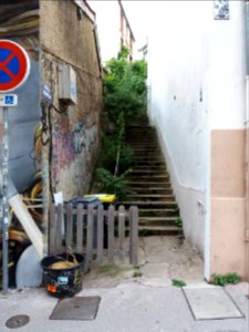 Lyon 1er - Impasse Beauregard, depuis la rue du Bon Pasteur