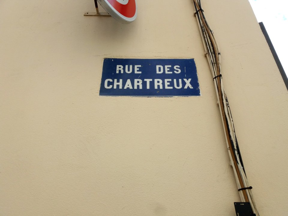 Lyon 1er - Rue des Chartreux, plaque