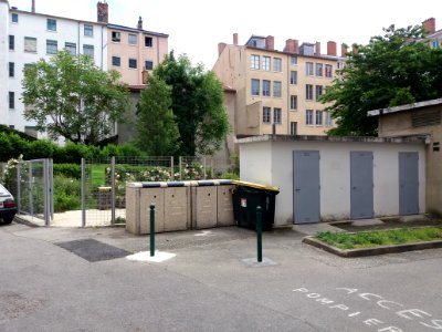 Lyon 1er - Rue Carquillat, entrée du jardin public