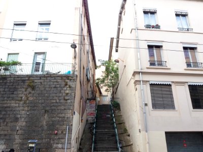 Lyon 1er - Rue Capponi - Escalier côté rue des Tables Claudiennes 2