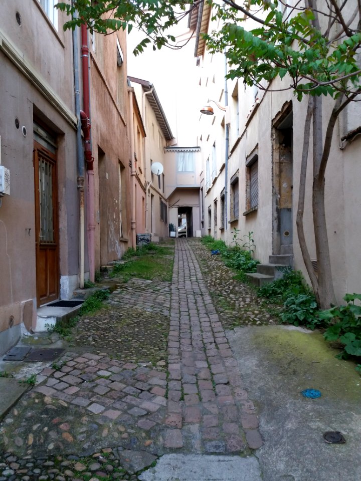 Lyon 1er - Rue Capponi - Vue vers la rue Imbert Colomès
