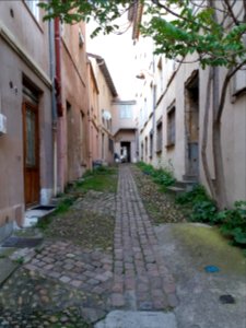Lyon 1er - Rue Capponi - Vue vers la rue Imbert Colomès