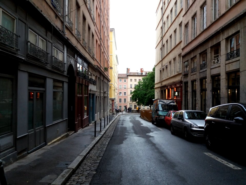 Lyon 1er - Rue Camille Jordan, depuis la rue Imbert Colomès