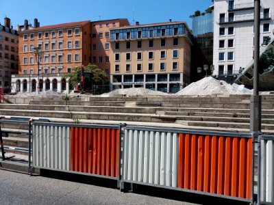 Lyon 1er - Place Louis Pradel, travaux de l'été 2019 (1)