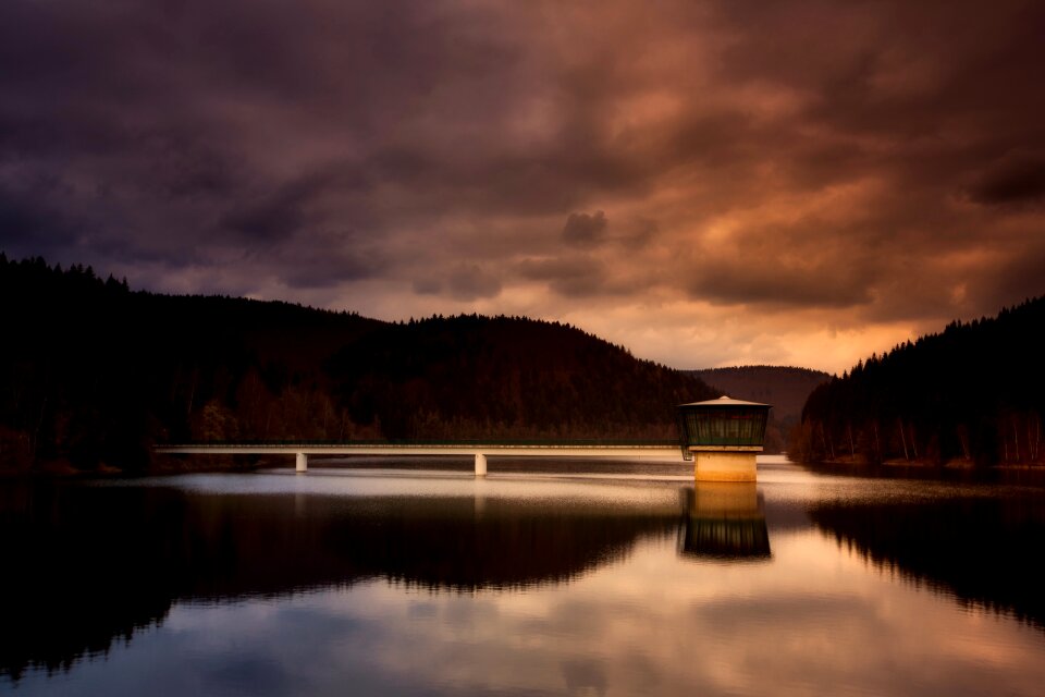 Lake water reflections
