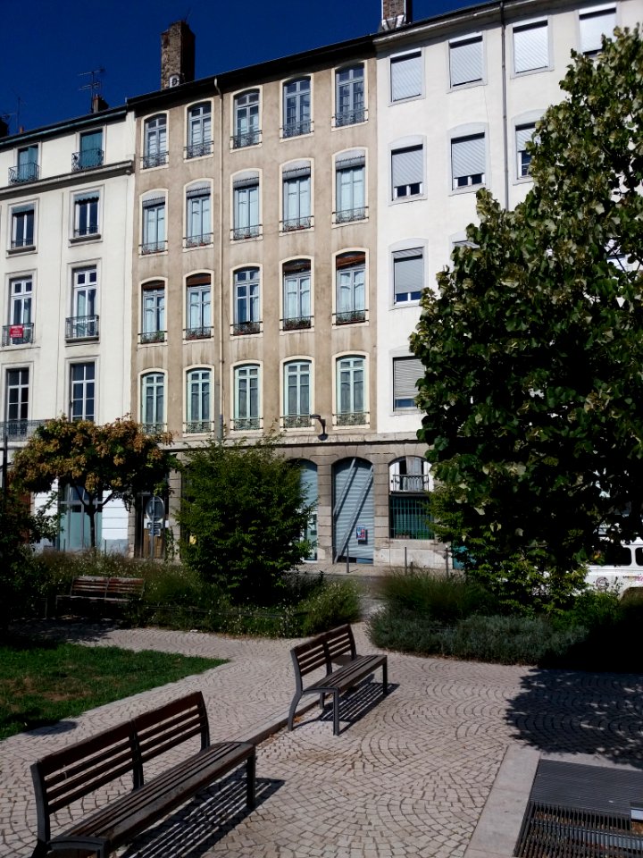 Lyon 1er - Place Louis Chazette, immeuble Soufflot (1)