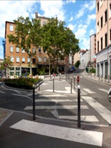 Lyon 1er - Place du Lieutenant Morel, depuis la montée des Carmélites