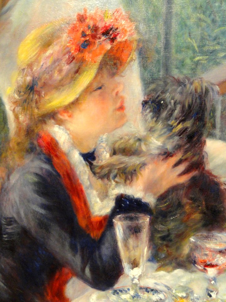 Luncheon of the Boating Party, Auguste Renoir, 1880-1881, detail - Phillips Collection - DSC04996