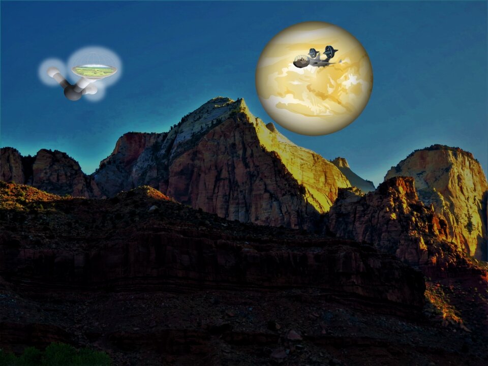 Science fiction universe galaxy