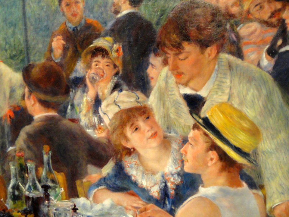 Luncheon of the Boating Party, Auguste Renoir, 1880-1881, detail - Phillips Collection - DSC04992
