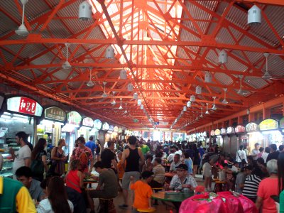 Lunch time at Maxwell Food Centre