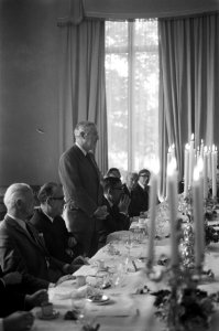 Lunch missie van Manitoba in Amstelhotel, opdracht Canade Ambassade, Bestanddeelnr 925-8982