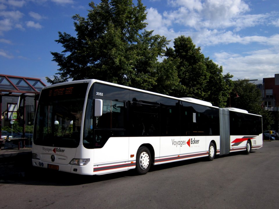 Luxembourg AVL Ecker La Fraise Mercedes-Benz Citaro G n°2052 L10 Stesel Michel Rodange Plaz (3)
