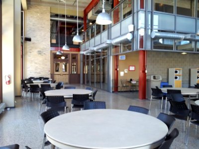 Lunch area at Roblin Campus of Red River College in Winnipeg