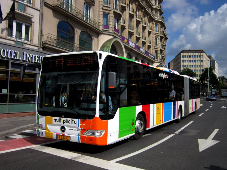 Luxembourg AVL Mercedes-Benz Citaro G n°56 L1 Gare Centrale (3)