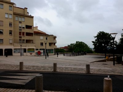 Lyon 1er - Esplanade de la Grande-Côte, depuis la rue du Bon Pasteur