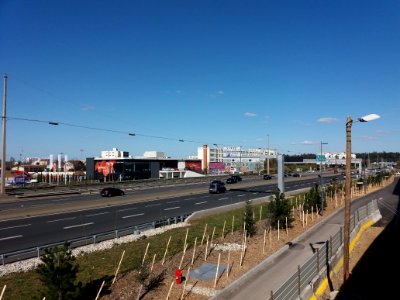 Lyon - Boulevard Laurent Bonnevay, après la porte des États-Unis, vers le nord-est
