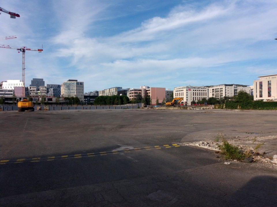 Lyon - Rue Clément Marot - Terrain vide après démolition au numéro 19