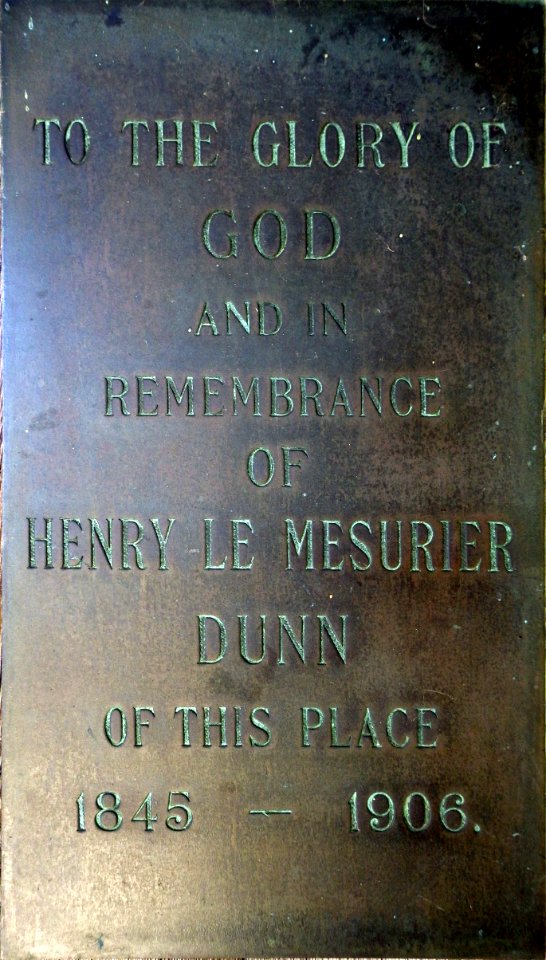 Lychgate plaque, St Peter's Church, Old Town, Bexhill