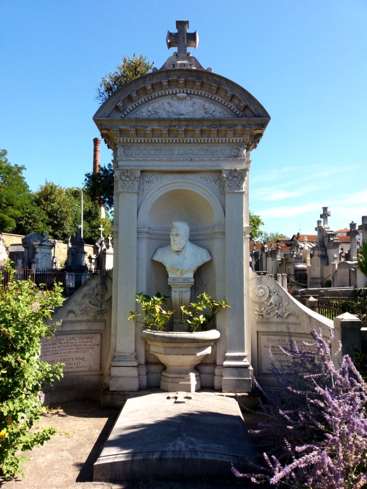 Lyon - Cimetière de Loyasse - Allée 17 - Tombe de Lucien Pierre Laroyenne