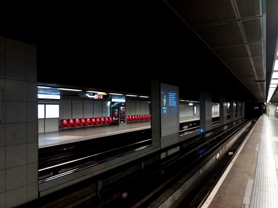Lyon - Station de métro, ligne D, Saxe - Gambetta