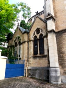 Lyon 1er - Église Saint-Bernard, façade ouest, portail nord