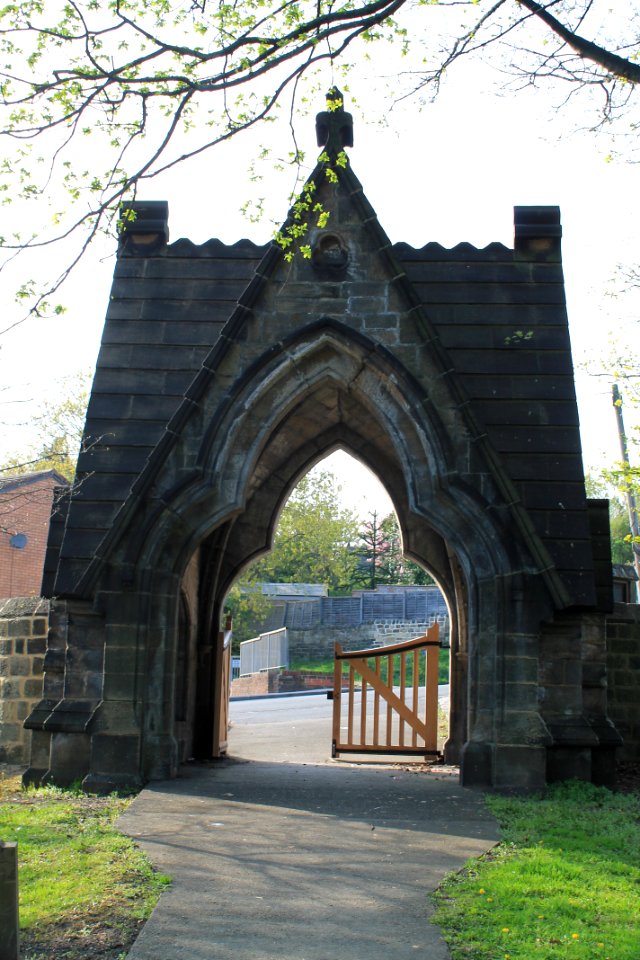 Lychgate at Holy Trinity Church, Meanwood 2019-04-22 (4)