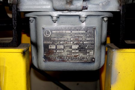 Lycoming O-435-1 six cylinder engine, view 3 - Oregon Air and Space Museum - Eugene, Oregon - DSC09696