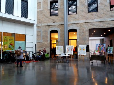 Lyon 2e - Campus Saint-Paul, entrée du salon du vin bio