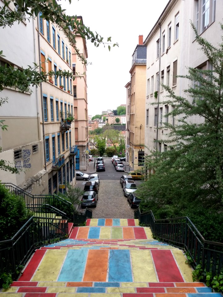 Lyon - Escalier entre les rues Ornano et Prunelle