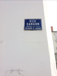 Lyon 4e - Rue Dangon - Plaque