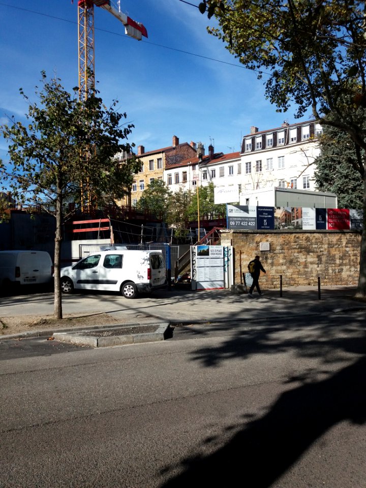 Lyon 4e - Rue Aimé Boussange, chantier (2)