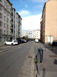 Lyon 4e - Rue de Cuire, vers le nord, depuis la rue Marie Henriette