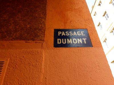 Lyon 4e - Passage Dumont, plaque