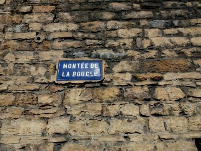Lyon 4e - Montée de la Boucle, plaque