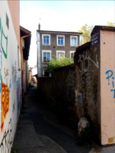 Lyon 4e - Passage Richan, depuis la rue de Belfort