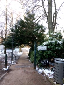 Lyon 4e - Parc Francis Popy - Panneau de sortie rue Gorjus