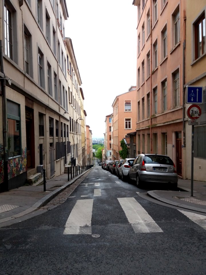 Lyon 4e - Montée Justin Godart, depuis la rue de Belfort