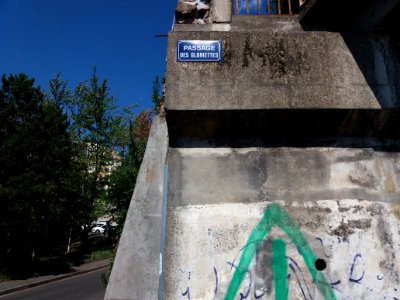 Lyon 4e - Passage des Gloriettes, plaque