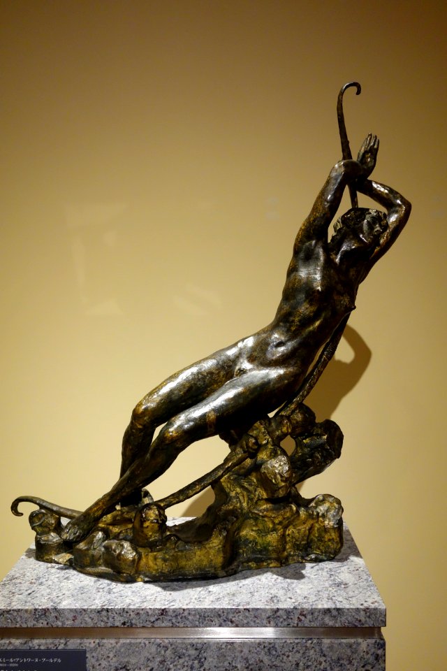 Lying Selene by Emile-Antoine Bourdelle, 1917, bronze - National Museum of Western Art, Tokyo - DSC08464
