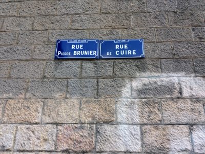 Lyon 4e - Rue de Cuire, plaque