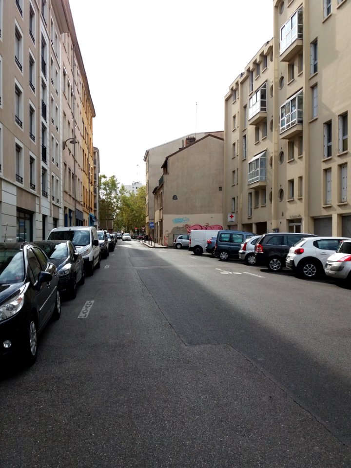 Lyon 4e - Rue de Cuire, vers le sud, depuis la rue Rosset